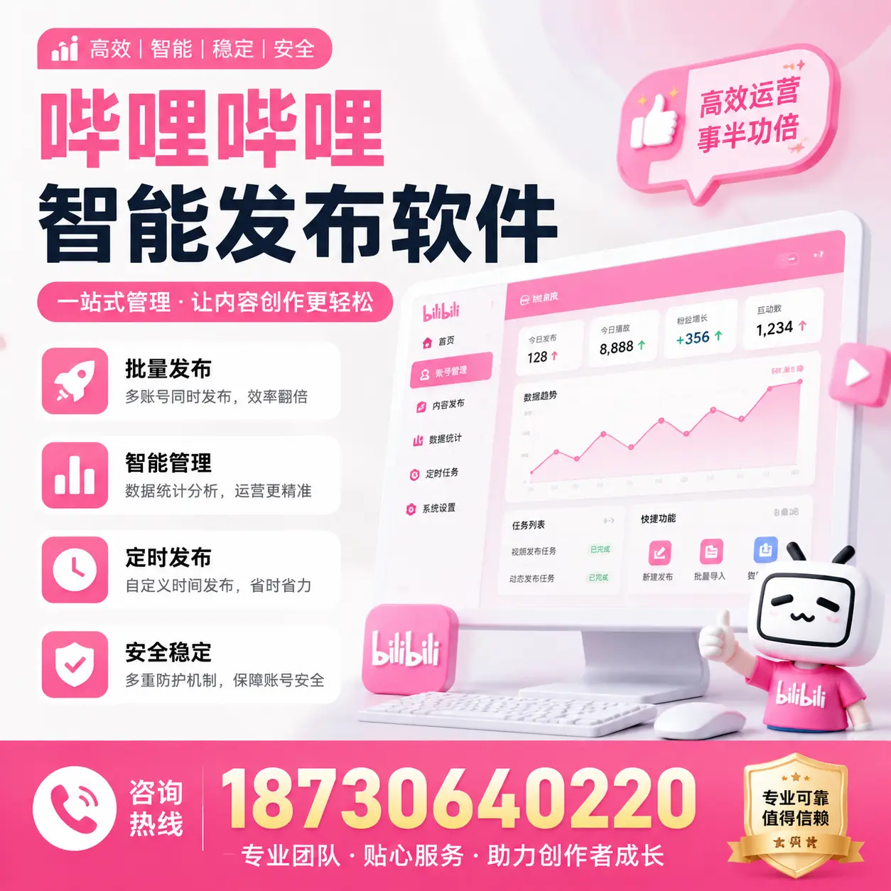 如何评估哔哩哔哩智能发布软件的ROI?汉中 企业必读